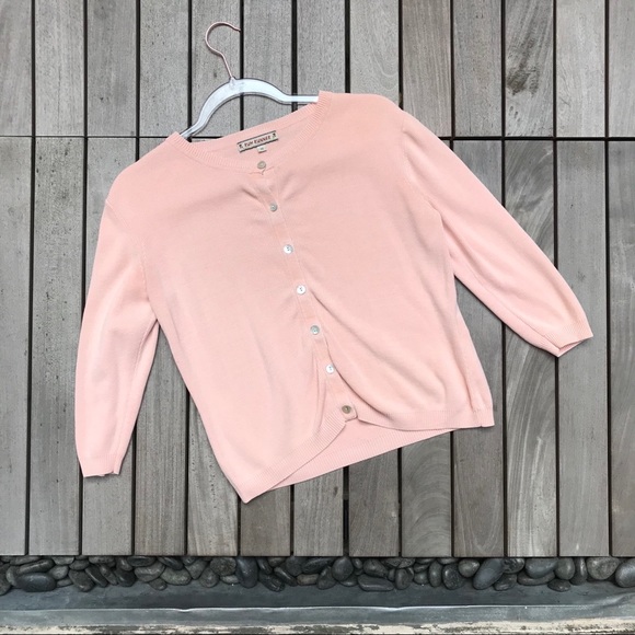 RUM RUNNER Coral Scoop Neck Knit ButtonUp Cardigan - Picture 2 of 5